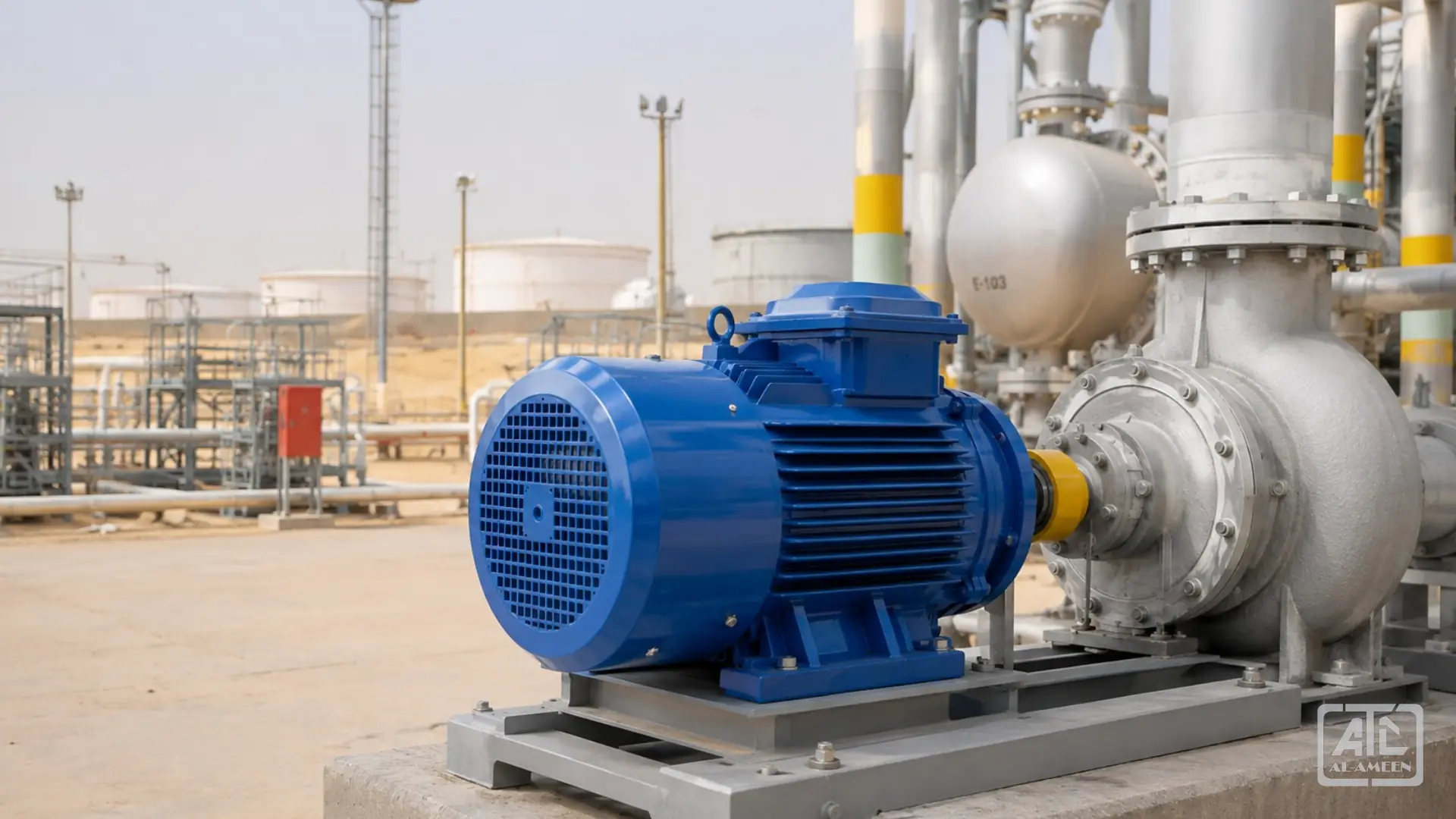 Powerteck electric motors supplied in Kuwait by Al Ameen Company