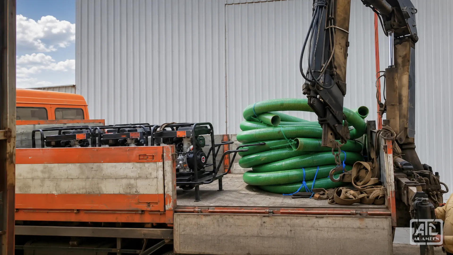 Super Flow dewatering diesel pumps supplied in Kuwait by Al Ameen Company